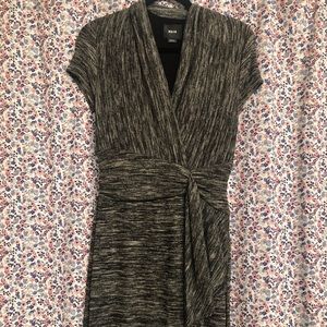 Anthropologie tie front heather sweater dress
